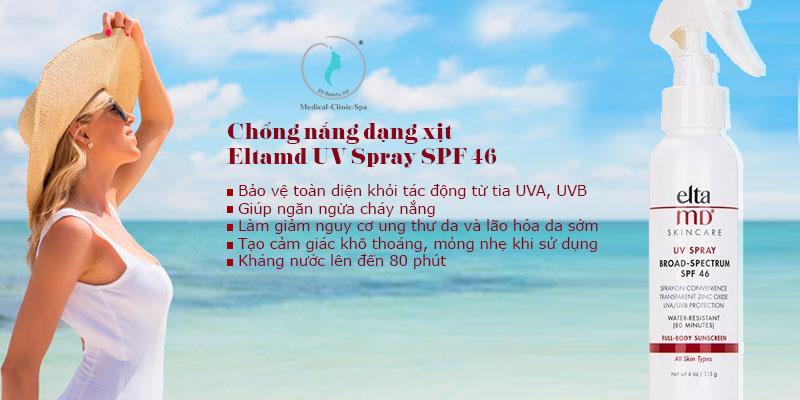 Công dụng của chống nắng dạng xịt Eltamd UV Spray SPF 46