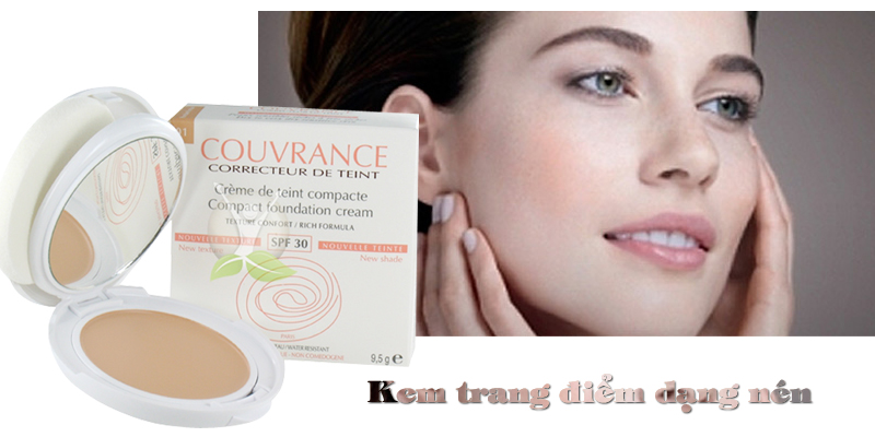 Kem nền trang điểm dạng nén Couvrance Compact Foundation Cream Porcelain 10g