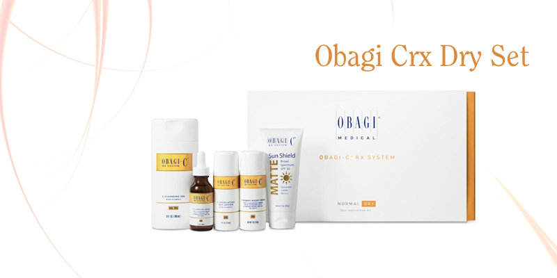 Bộ trị lão hóa dưỡng trắng da Obagi CRX Dry Set