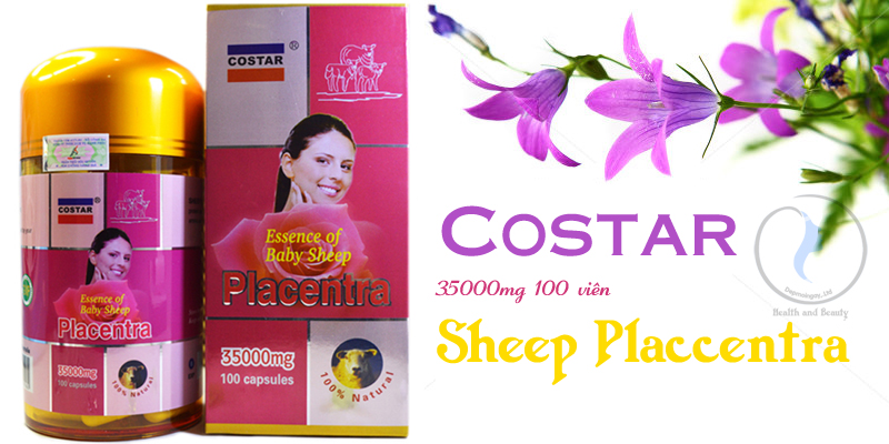 Nhau thai cừu Úc 35000MG Costar Sheep Placcentra 100 viên