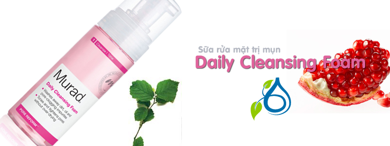 Sữa rửa mặt trị mụn Murad Daily Cleansing Foam