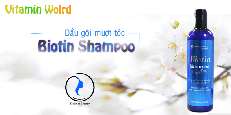 Dầu gội biotin mượt tóc Shampoo Vitamin Wolrd