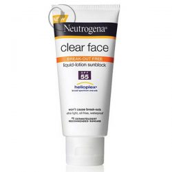 Kem chống nắng Neutrogena Clear Face Break-Out Free Liquid Lotion Sunscreen SPF 55