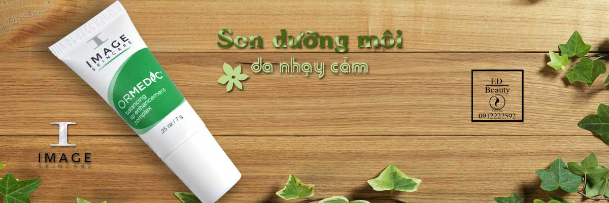 Son dưỡng môi thiên nhiên Image Ormedic Balancing Lip Enhancement Complex dưỡng ẩm, ngăn ngừa môi khô nứt nẻ giúp giảm nhăn thích hợp với người phun xăm môi