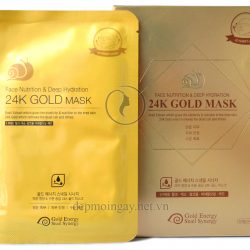 Hộp mặt nạ vàng 24K dưỡng da và tăng cường độ ẩm Gold Mask Face Nutrition Deep Hydration (10 miếng)