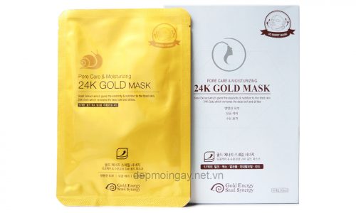 Hộp Mặt nạ vàng 24K dưỡng ẩm và se khít lỗ chân lông Gold Mask Pore Care Moisturizing (10 miếng)