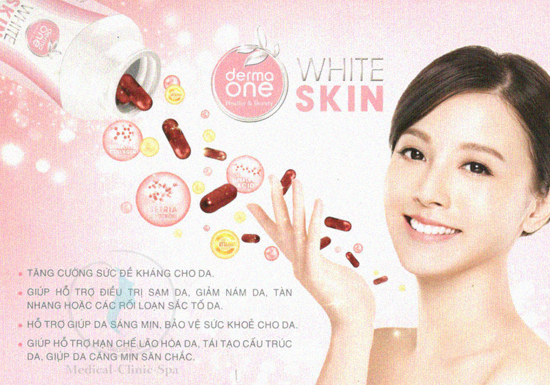 Viên uống trắng da DERMA ONE- WHITE SKIN 