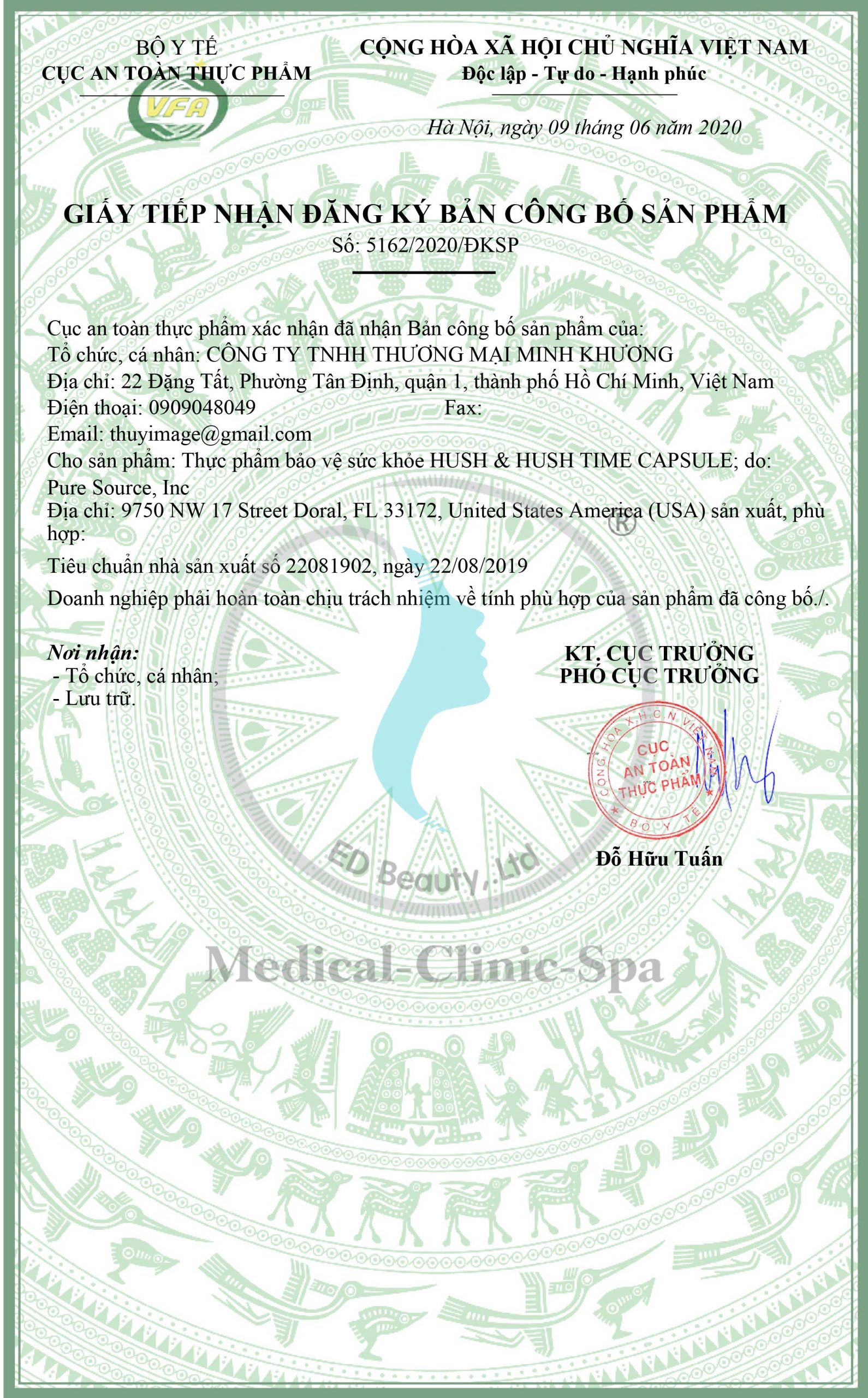 Giấy công bố sản phẩm