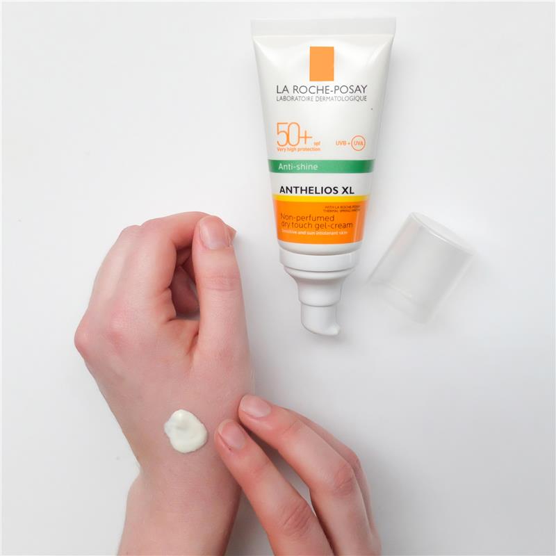 Kem chống nắng giúp kiểm soát bóng nhờn, giúp làm đều màu da & bảo vệ da La  Roche-Posay Anthelios XL Tinted Dry Touch Gel-Cream SPF 50+ UVB +UVA  Sensitive And Sun