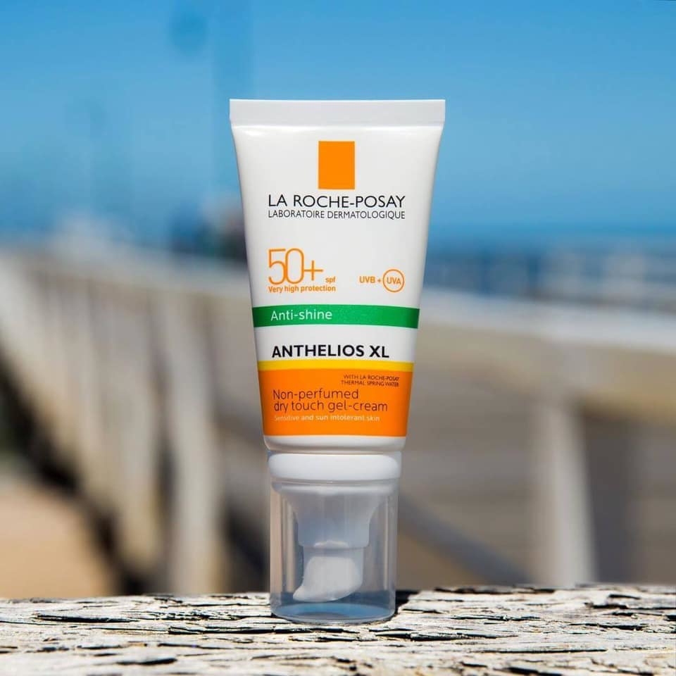 Kem chống nắng kiểm soát bóng nhờn và bảo vệ da La Roche-Posay Anthelios XL Non-Perfumed Dry Touch Gel-Cream SPF 50+ UVB + UVA Sensitive And Sun Intolerant Skin | Đẹp mỗi