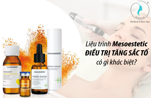 Hình. Liệu trình Mesoestetic điều trị tăng sắc tố có gì khác biệt