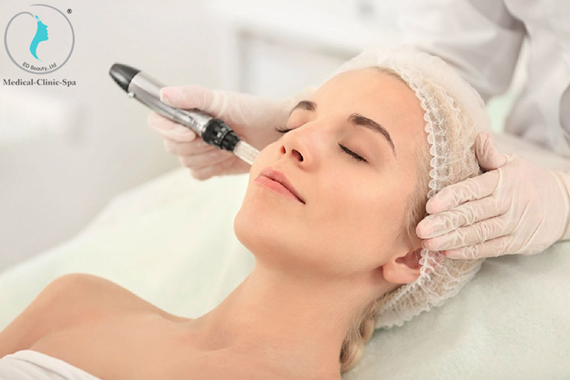 Hình. Thực hiện liệu trình Mesoestetic điều trị tăng sắc tố ở đâu