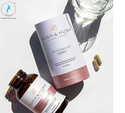Viên uống dành cho da mụn Image Hush & Hush Skin Capsule Clear+