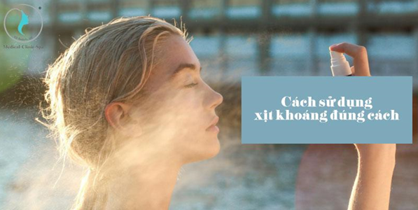 Cách sử dụng xịt khoáng đúng cách