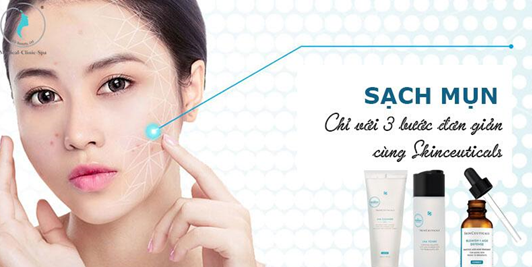 Sạch mụn chỉ với 3 bước đơn giản cùng Skinceuticals