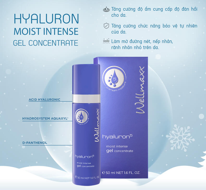 Siêu phẩm cấp ẩm đa tầng Wellmaxx Hyaluron Moist Intense Gel