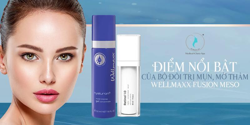 Điểm nổi bật của bộ đôi trị mụn, mờ thâm Wellmaxx Fusion Meso