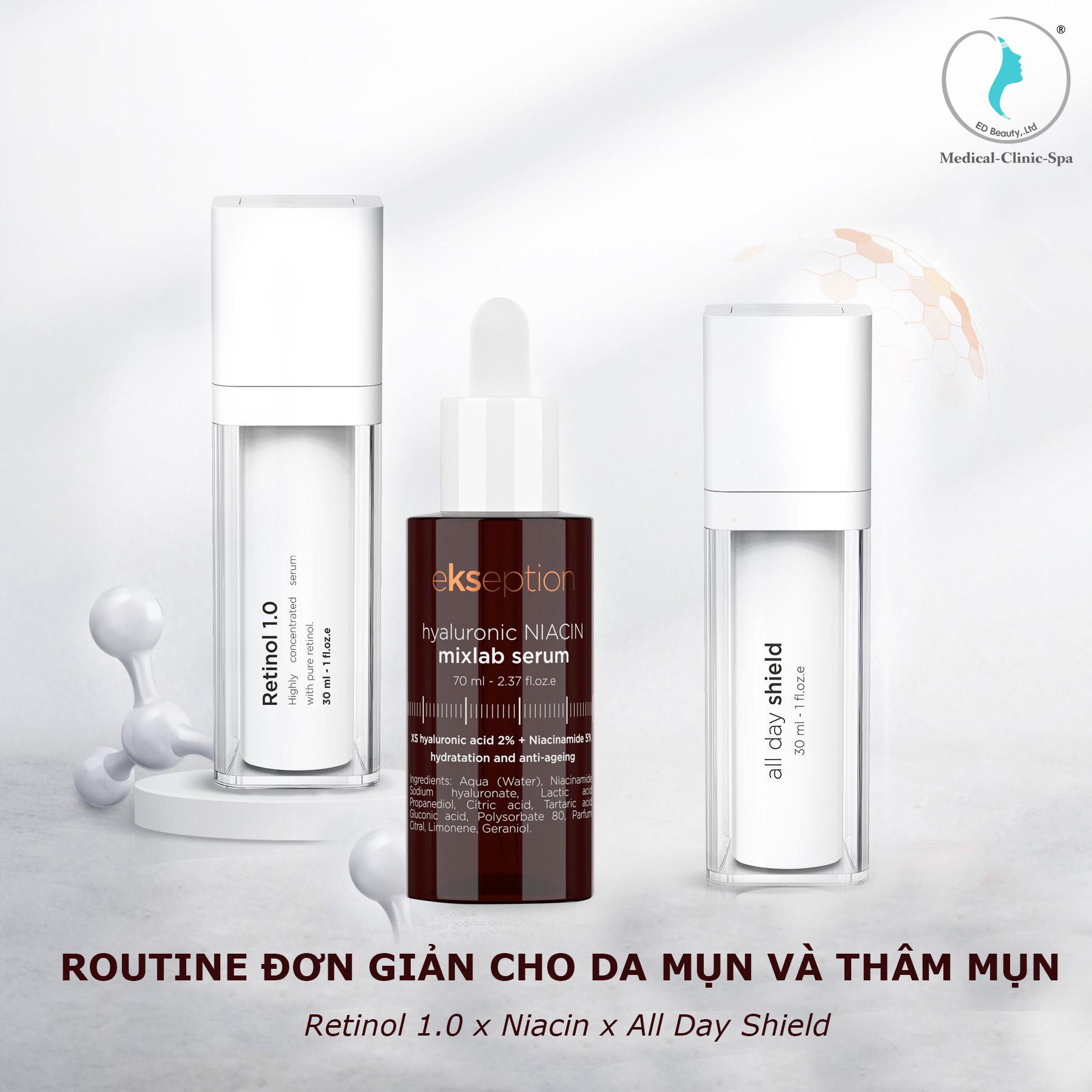 Routine đơn giản cho da mụn và thâm mụn cùng Fusion và Ekseption