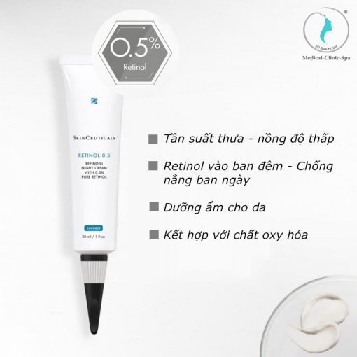 Cách sử dụng Skinceuticals Retinol 0.5 an toàn cho người mới