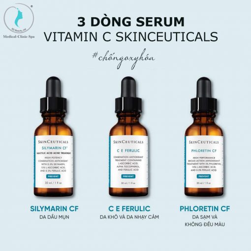 3 dòng serum Vitamin C Skinceuticals chống lão hóa