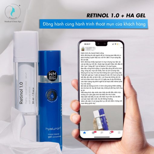 Fusion Retinol và Wellmaxx HA B5 Gel cho làn da sạch mụn