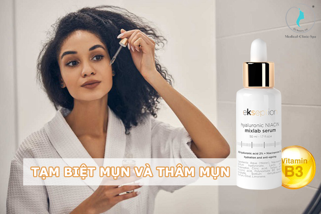 Tạm biệt mụn và thâm mụn với Serum Ekseption Niacin