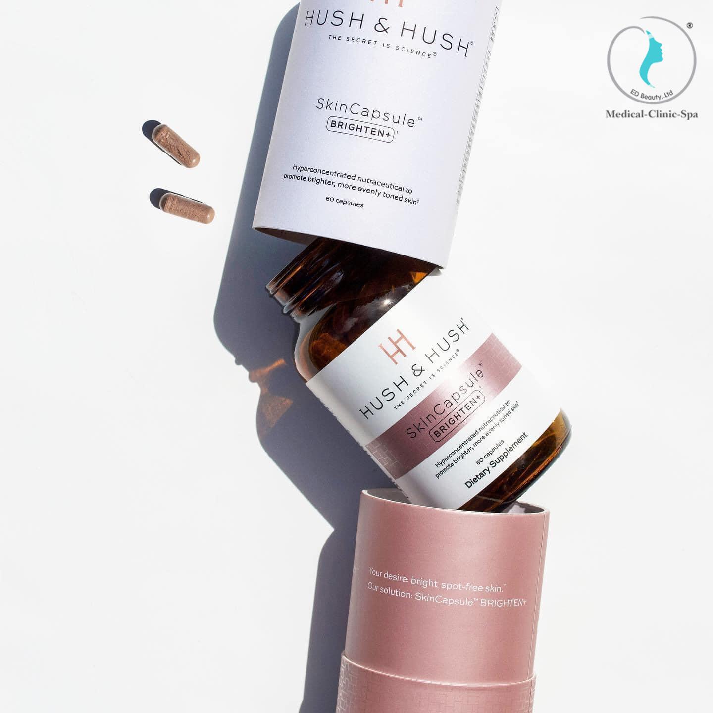 SkinCapsule BRIGHTEN+ là sản phẩm chăm sóc da trắng sáng đáng thử của thương hiệu Hush & Hush