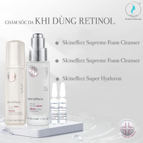 Tham khảo 3 bước Wellmaxx Skineffect chăm sóc da khi dùng Retinol