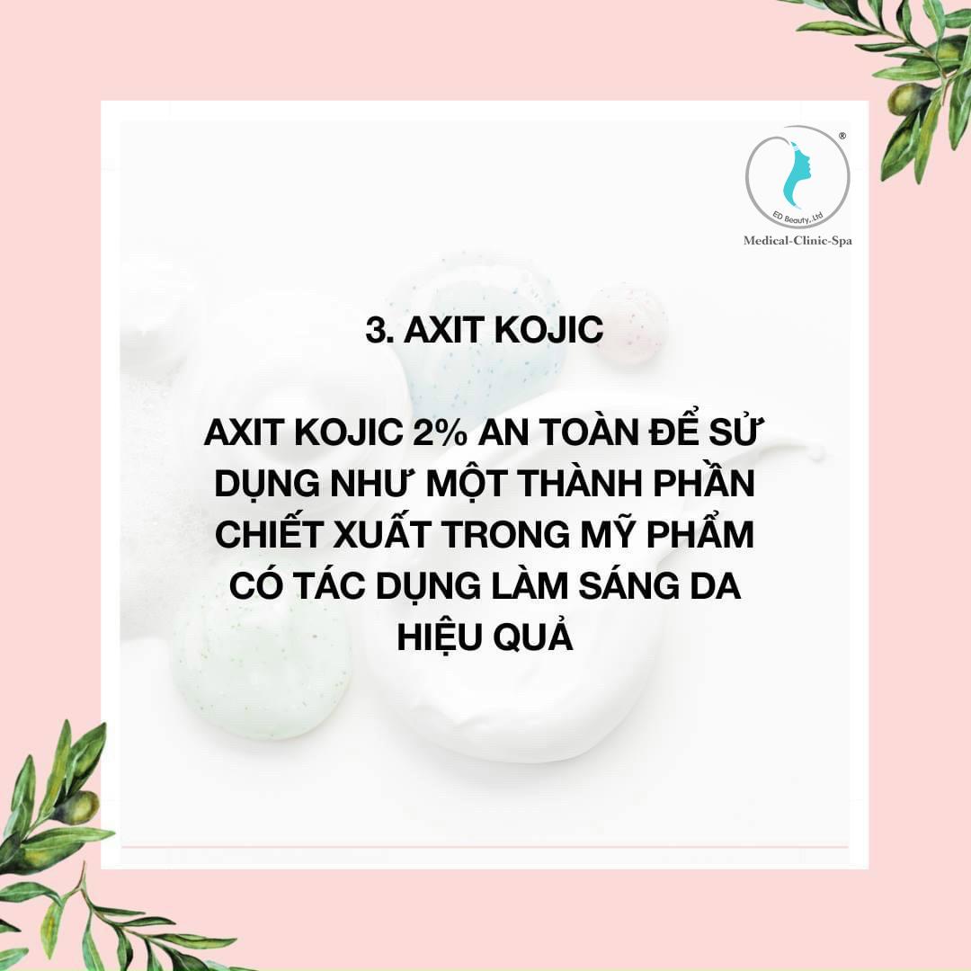 Thành phần Axit Kojic cải thiện sắc tố da, nám, tàn nhang