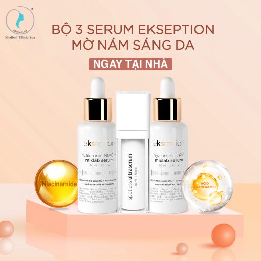 Bộ 3 serum Ekseption mờ nám sáng da ngay tại nhà