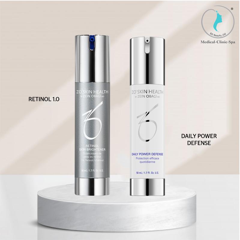 Kết hợp Retinol và Daily Power Defense trong chu trình ZO Skin Health