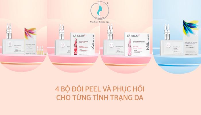 Tham khảo 4 bộ đôi peel và phục hồi cho từng tình trạng da