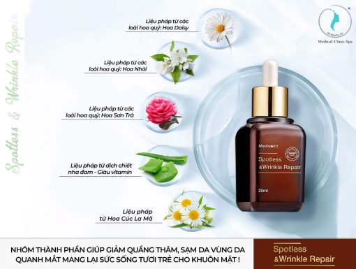 Các thành phần chính của Mediworld Spotless & Wrinkle Repair