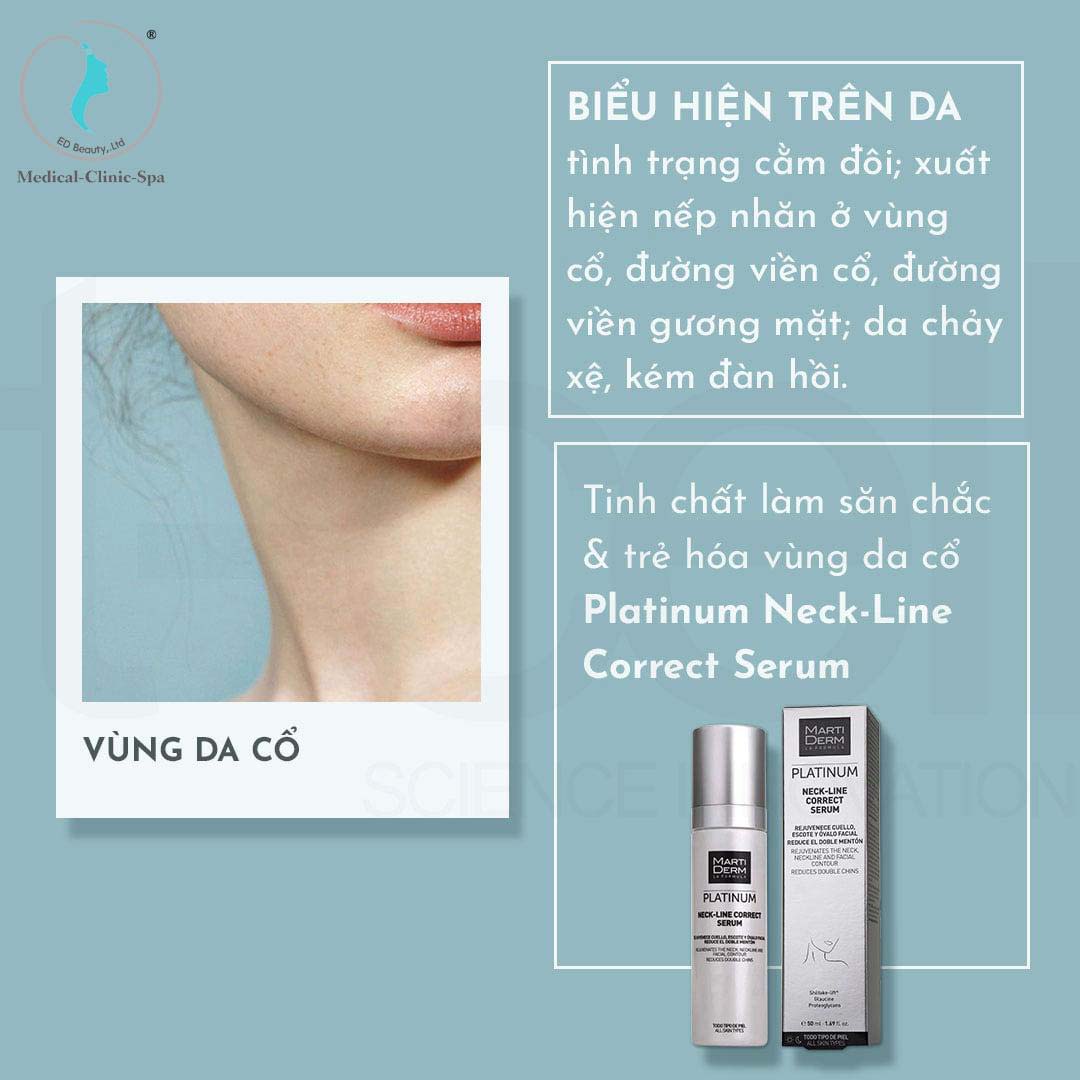 Trẻ hóa vùng da cổ với Platinum Neck-Line Correct Serum