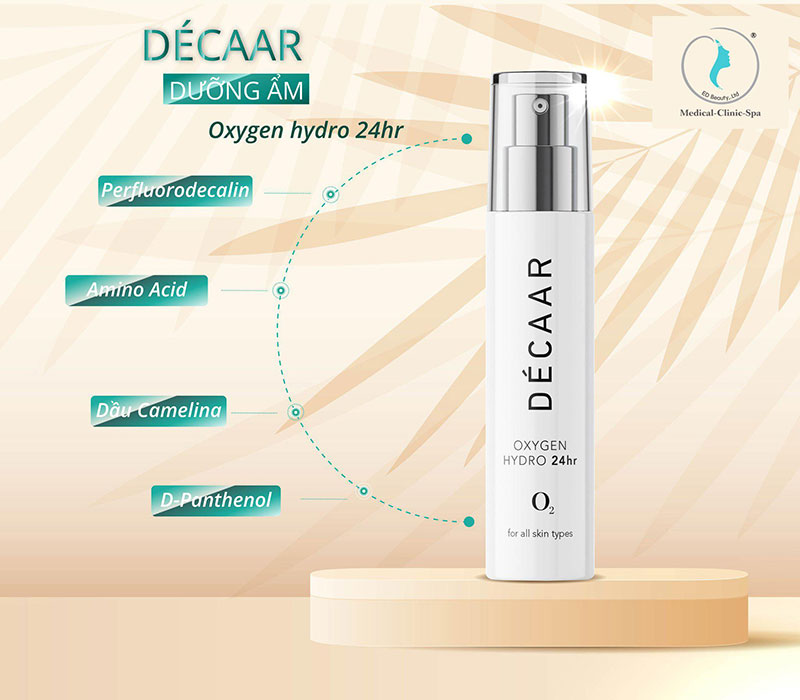Thành phần trong kem dưỡng ẩm Décaar Oxygen Hydro 24hr