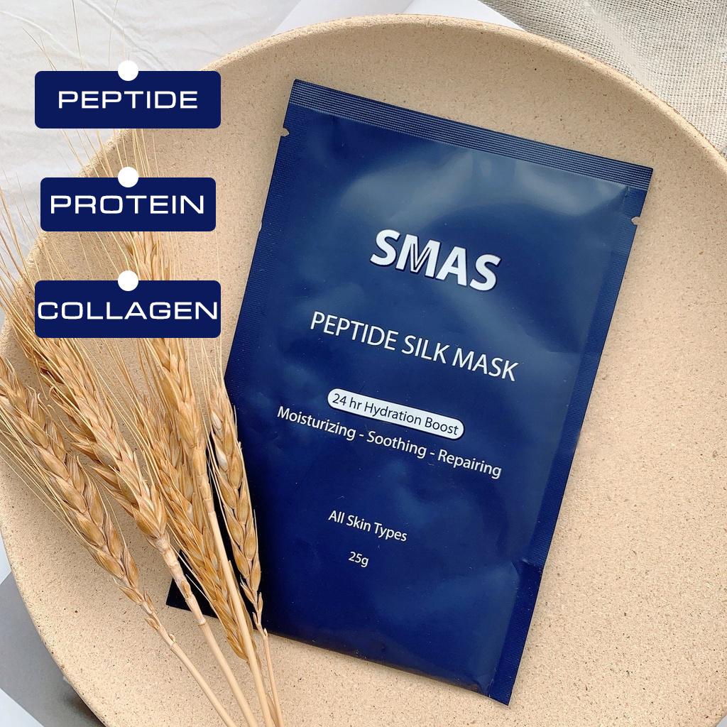 Bảng thành phần nổi bật của mặt nạ SMAS Peptide Silk Mask