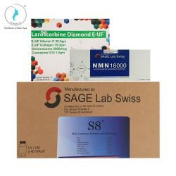 Bộ truyền trắng chống lão hóa SAGE Lab Swiss S8 + NMN 18000 + Laroscorbine Diamond E-UF