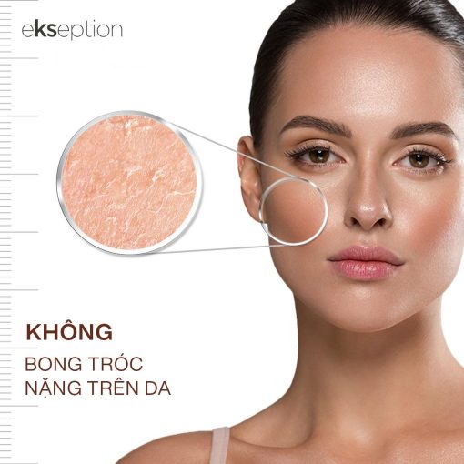 Các sản phẩm peel da Ekseption không gây bong tróc nặng trên da