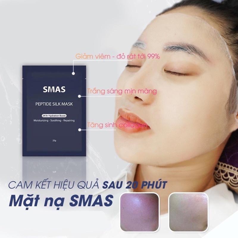Hướng dẫn sử dụng mặt nạ SMAS Peptide Silk Mask