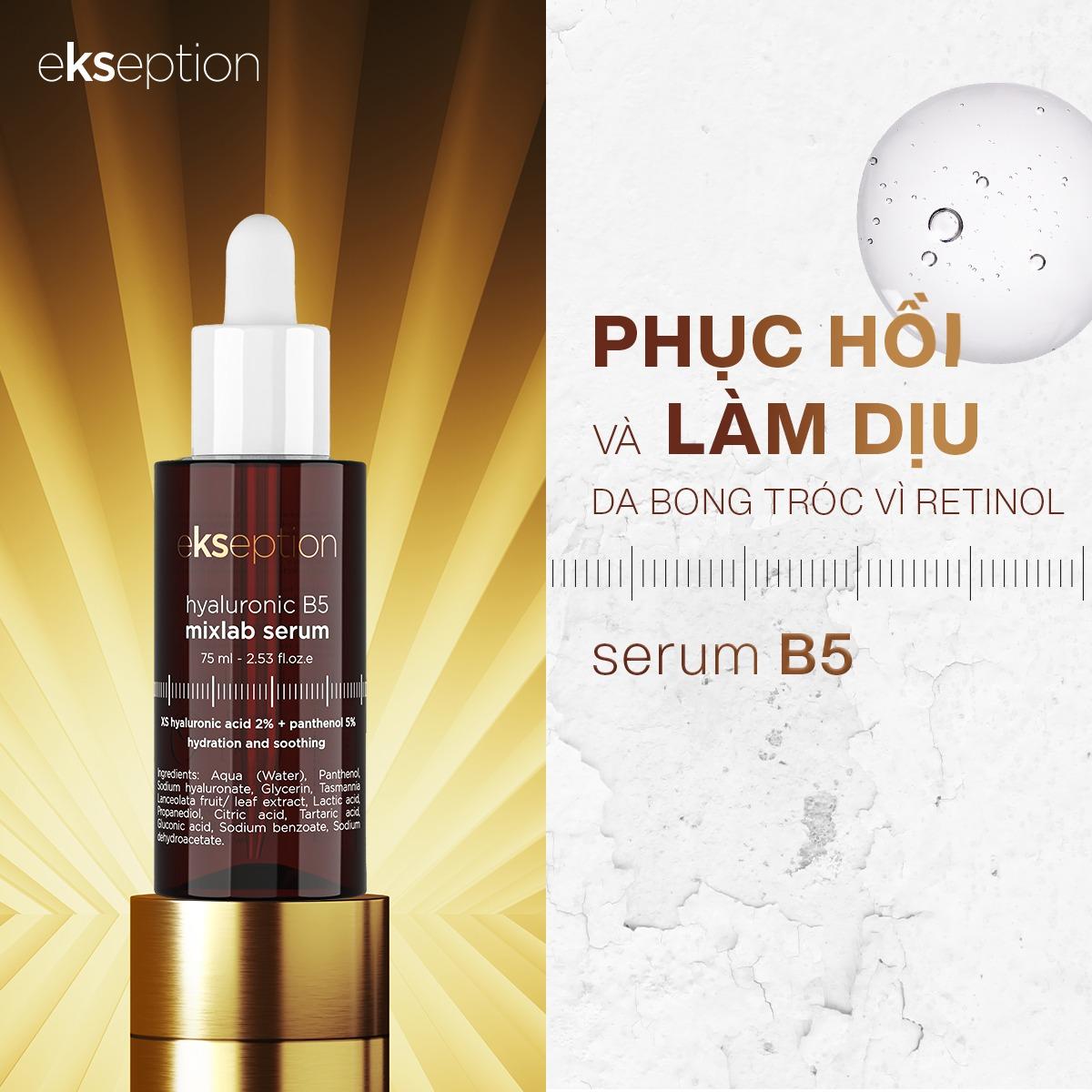 Tinh chất phục hồi và làm dịu da Ekseption Hyaluronic B5 Serum