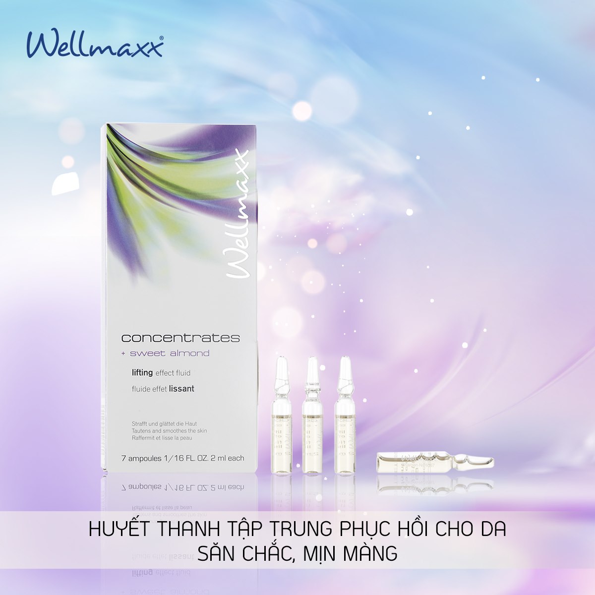 Huyết thanh phục hồi da Wellmaxx Concentrates Sweet Almond Lifting Effect Fluid