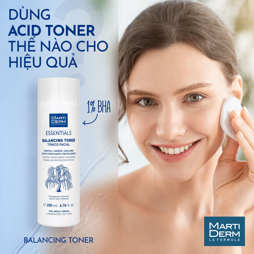 Dùng acid toner thế nào cho hiệu quả?