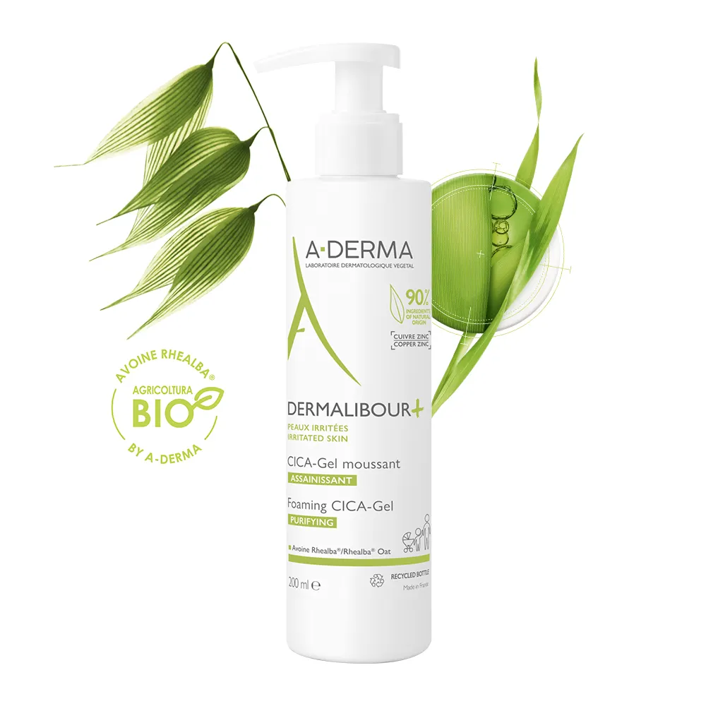 Gel làm sạch dịu da kích ứng A-Derma Dermalibour+ Foaming Cica-Gel