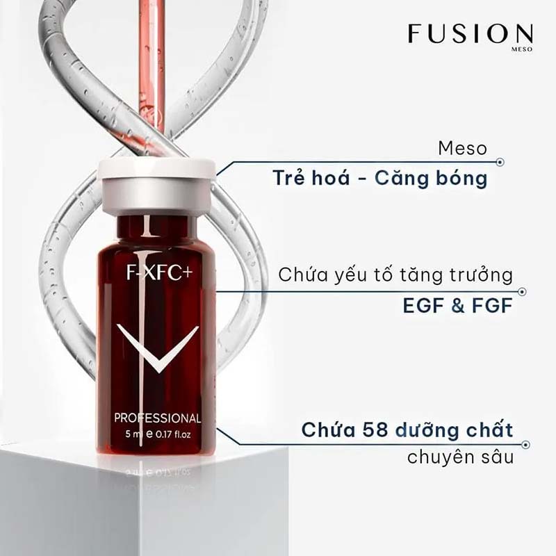 Tái tạo, trẻ hóa da toàn diện bằng sản phẩm Fusion Meso F-XFC+