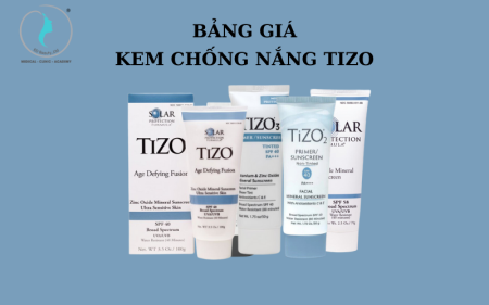 bảng giá kem chống nắng tizo chính hãng